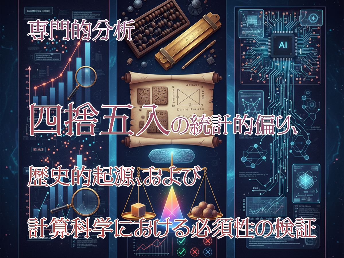 四捨五入の起源、必要性、代替手法