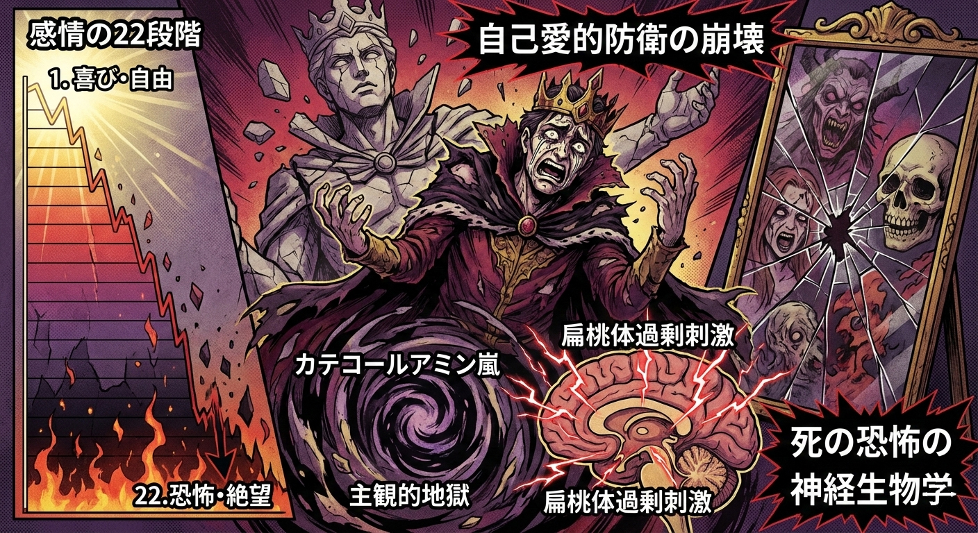 悪役の死と感情の22段