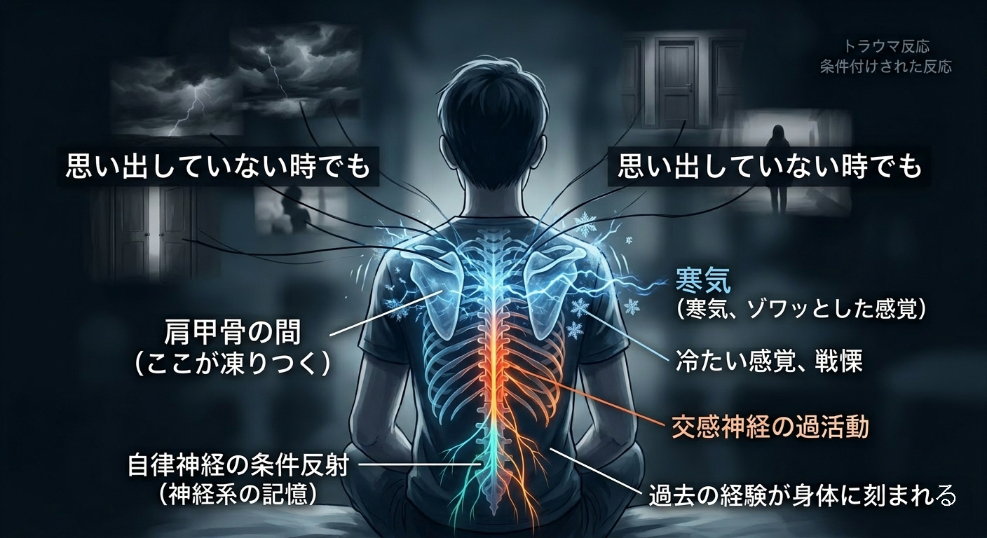トラウマと身体反応：背中の寒気